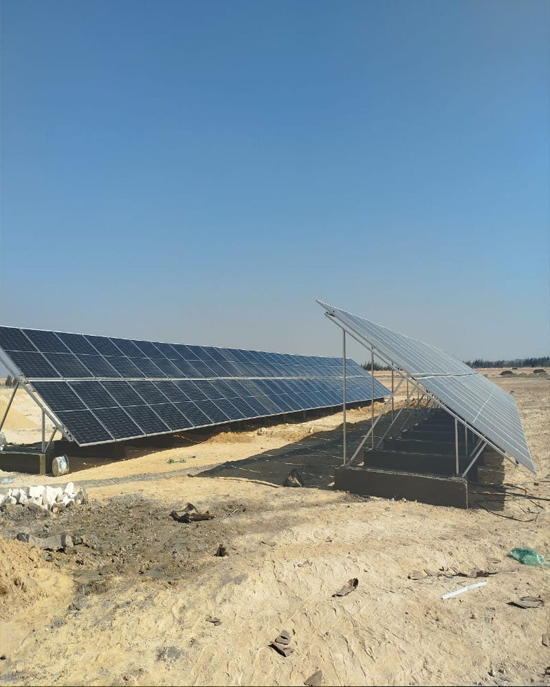 مشروع نظام ري يعمل بالطاقة الشمسية